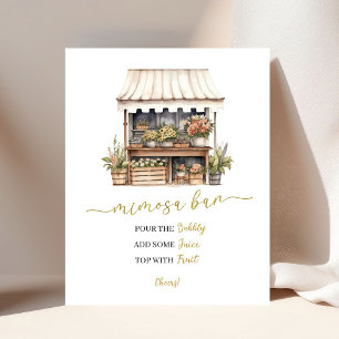 Póster Ella se va al cartel de Mimosa del mercado