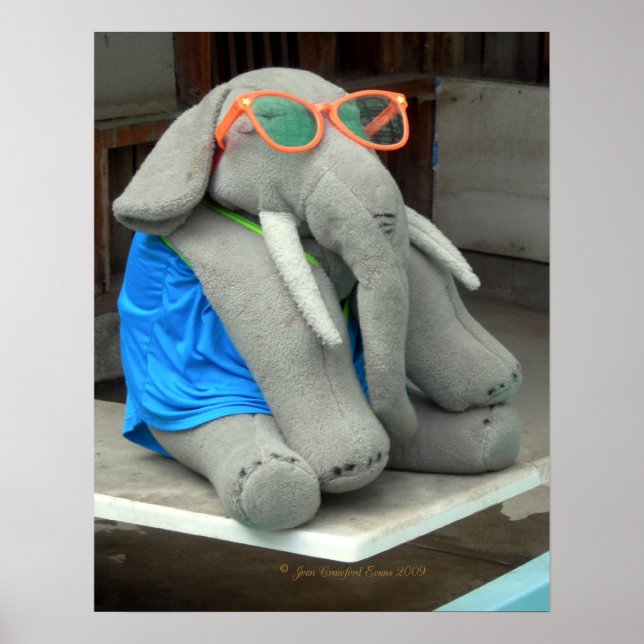 Póster Ella va a la piscina (Frente)