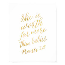 Ella vale mucho más que rubíes