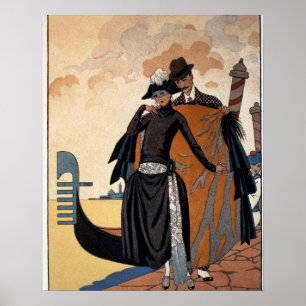 Póster Ella y él, Ilustracion de moda, 1921 (p.