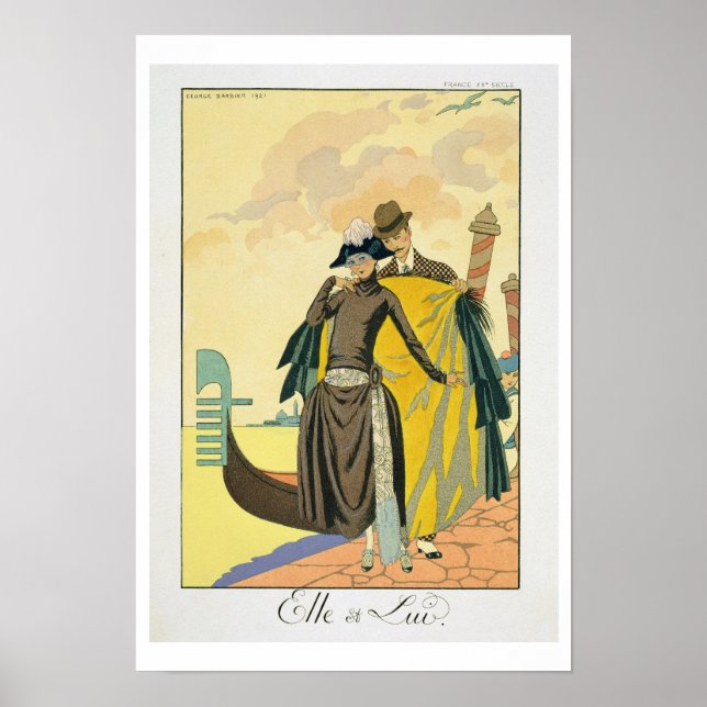 Póster Elle et Lui, 1921 (huella de pochoo) (Frente)