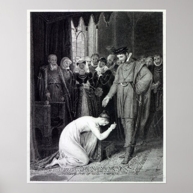 Póster Ellen Douglas mostrando el anillo (Frente)