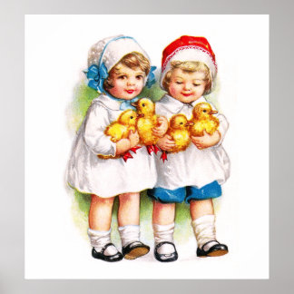 Póster Ellen H. Clapsaddle: Niños con duques