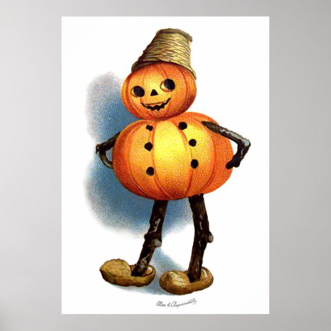 Póster Ellen H. Clapsaddle: Pumpkin Boy (Frente)