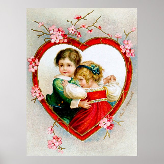 Póster Ellen H. Clapsaddle: Secreto en mi corazón (Frente)