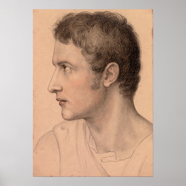 Póster Ellenrieder - Joven Perfil De La Izquierda (Frente)