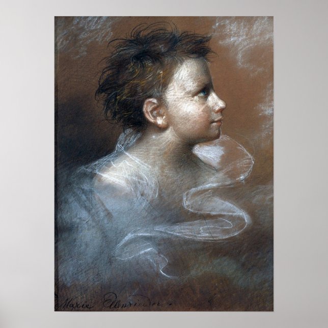 Póster Ellenrieder - Retrato De Un Niño (Frente)
