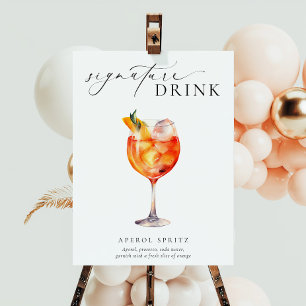 Póster Ellesmere Modern Minimal Rótulo de bebidas con fir