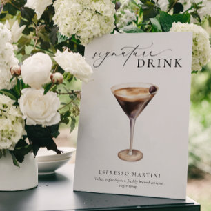 Póster Ellesmere Modern Minimal Rótulo de bebidas con fir