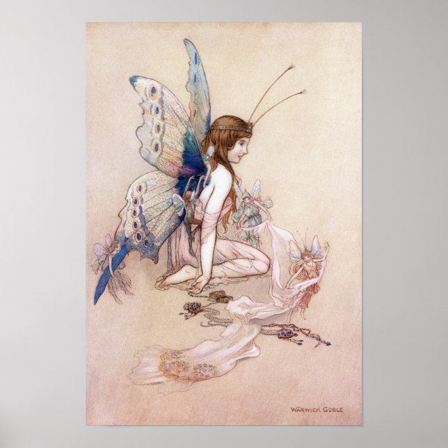 Póster Ellie consigue sus alas por Warwick Goble (Frente)