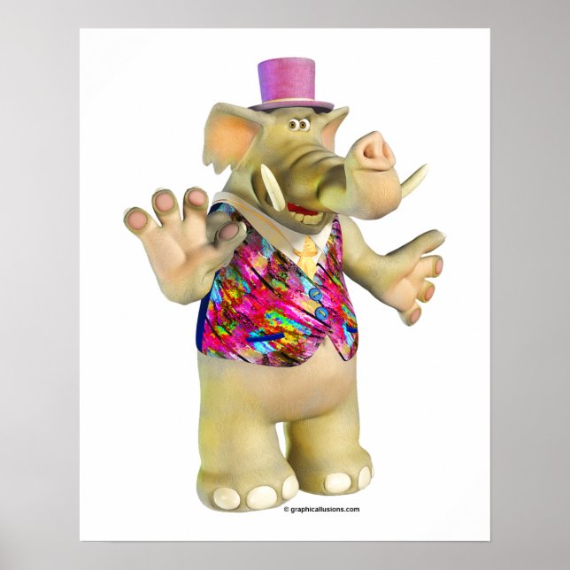 Póster Elliot the Elephant (Frente)