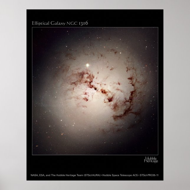 Póster EllipticalGalaxyNGC1316-2005-11-a (Frente)