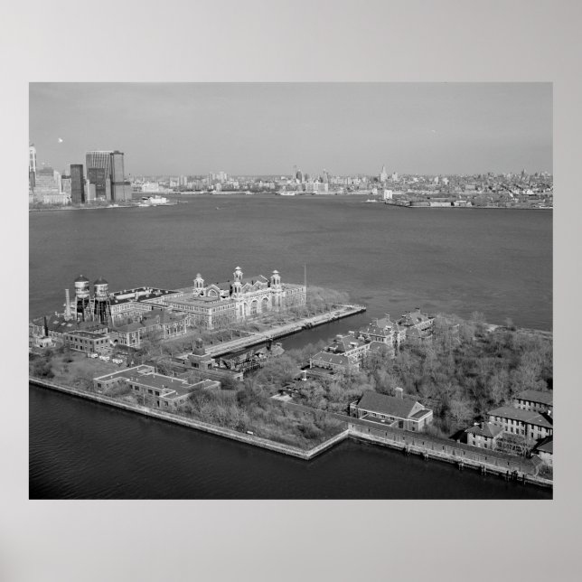 Póster Ellis Island y NYC Harbour Photography (Frente)