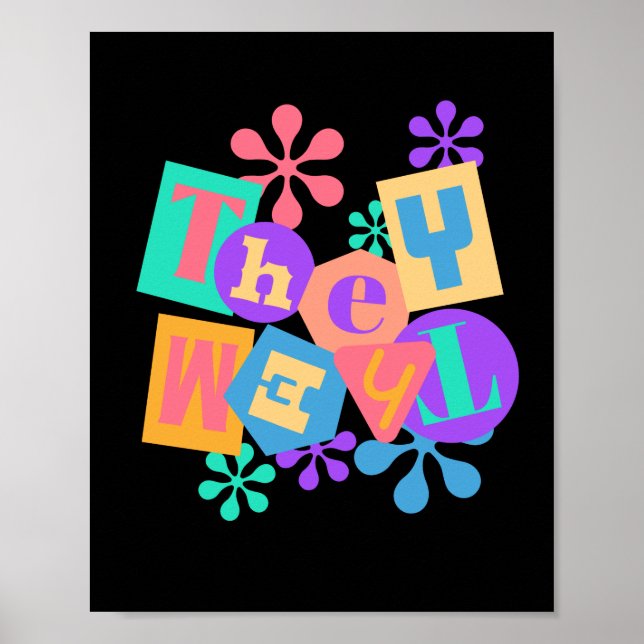 Póster Ellos/ellos. LGTB+Orgullo. El amor gana. (Frente)