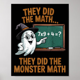 Póster Ellos hicieron disfraz de profesora de matemáticas