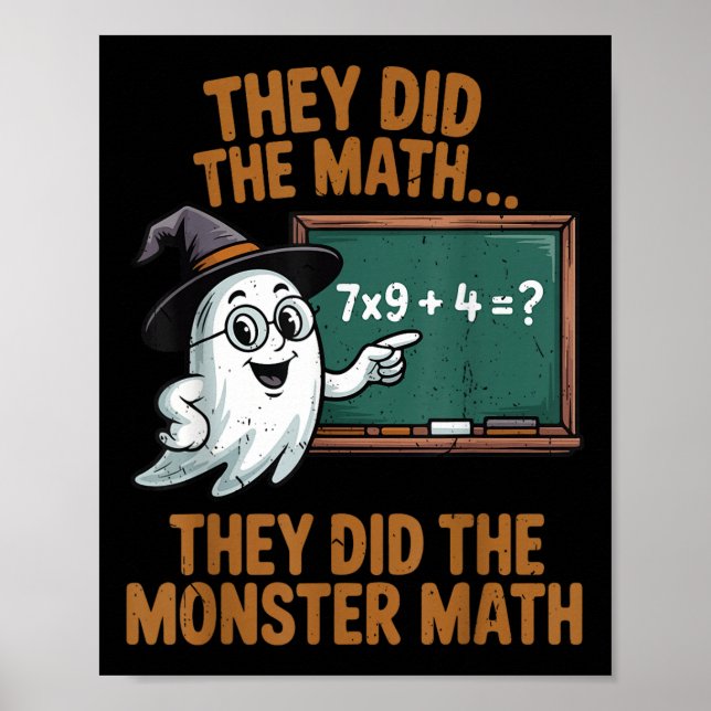 Póster Ellos hicieron disfraz de profesora de matemáticas (Frente)