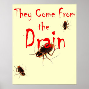 Póster ELLOS VIENEN DEL DREIN - Aterrador Poster de Cucar