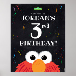 Póster Elmo 3.ᵉʳ Poster de bienvenida