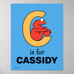 Póster Elmo Alphabet C NARANJA