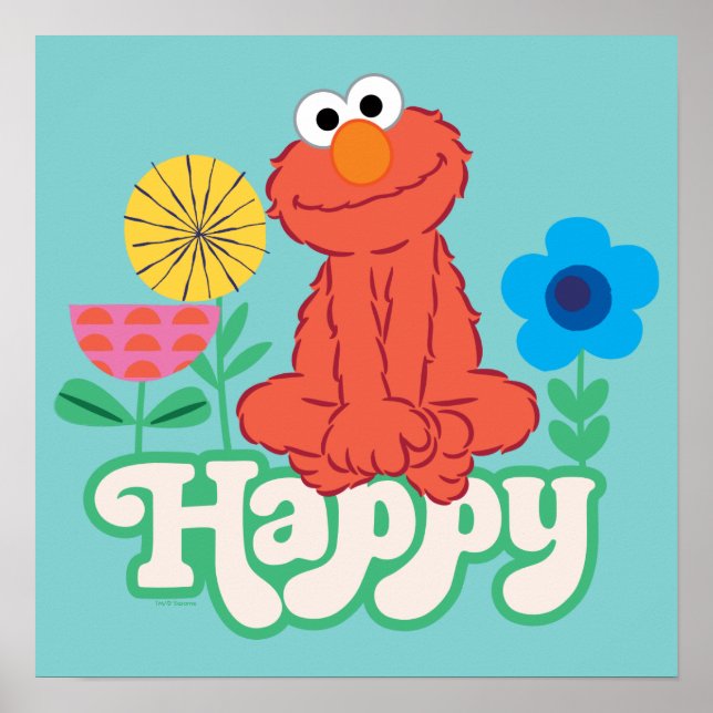 Póster ¡Elmo Happy! (Frente)