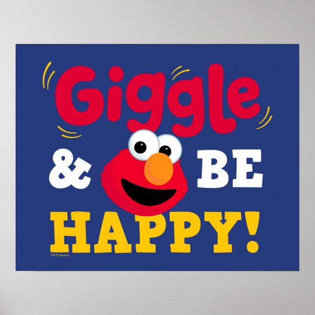 Póster Elmo Ríe y Sé Feliz (Frente)