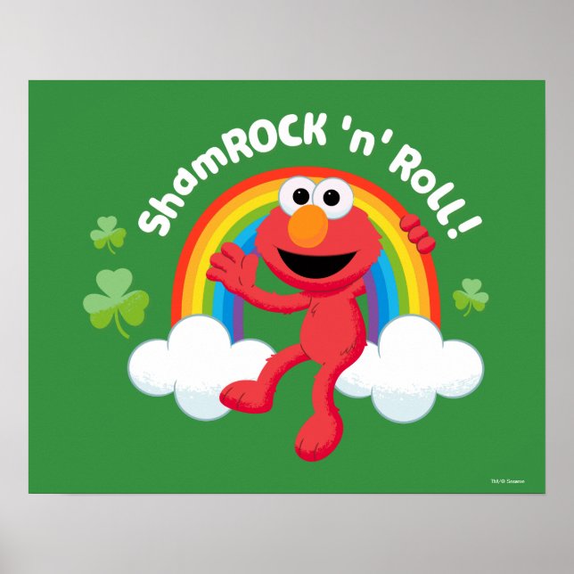 Póster Elmo | Shamrock 'n' Roll Arcoiris (Frente)