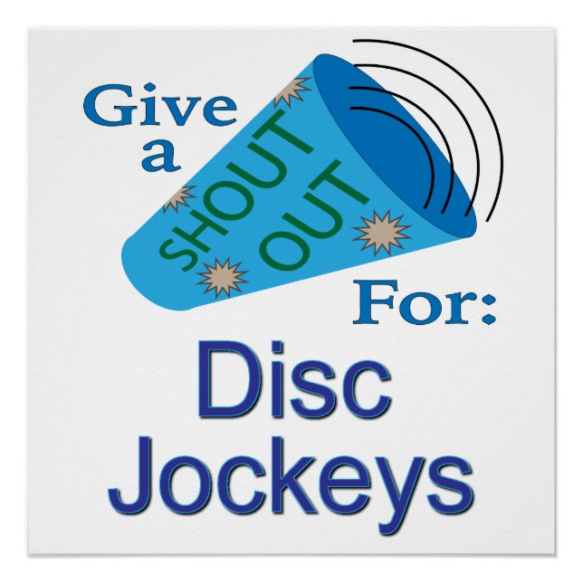 Póster Elogio para los Disc Jockeys (Anverso)