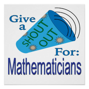 Póster Elogio para los matemáticos