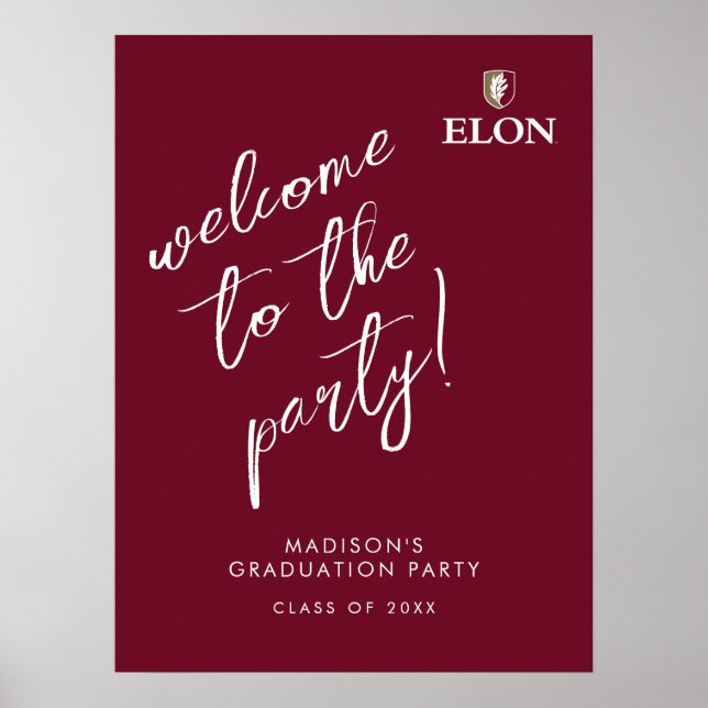 Póster Elon | Graduado 20XX (Frente)