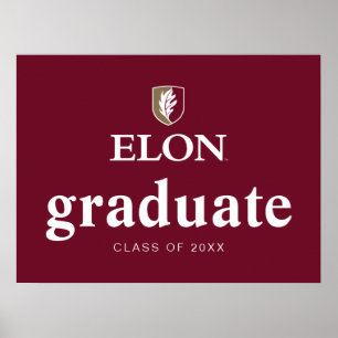 Póster Elon Graduado 20XX