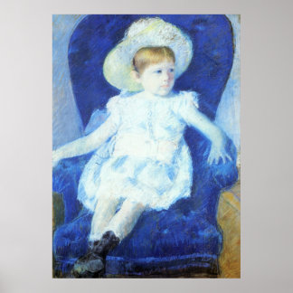 Póster Elsie in A Blue Chair, Mary Cassatt
