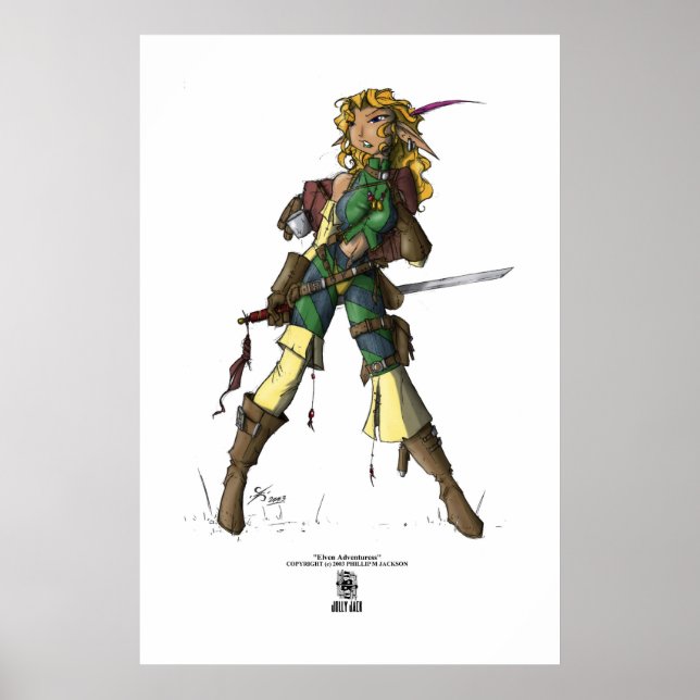 Póster Elven Adventuress (Color) (Frente)