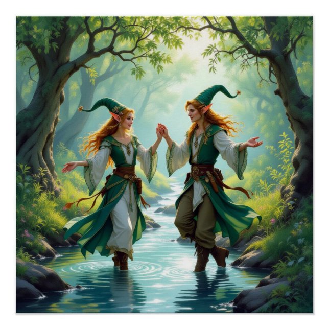 Póster Elves Dancing (Anverso)