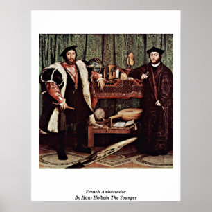 Póster Embajador Francés Por Hans Holbein El Joven