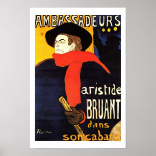 Póster Embajadores Por Henri de Toulouse-Lautrec poster