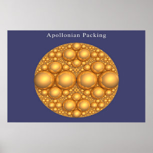 Póster Embalaje de Apollonian de un embalaje de