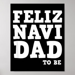 Póster Embarazo Divertido Feliz Navi Papá Futuro Padre Na