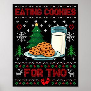 Póster Embarazo Nueva Mamá Bebé Embarazada Navidad Pareja