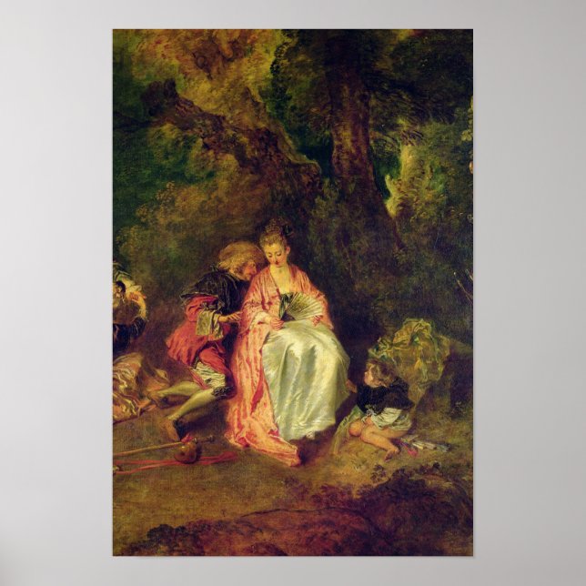 Póster Embarcación para Cythera, c.1717 (Frente)