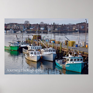 Póster Embarcaciones en Portsmouth, NH