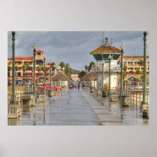 Póster Embarcadero California de Huntington Beach