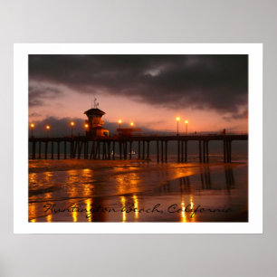Póster Embarcadero California los E.E.U.U. de Huntington