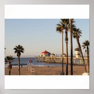 Póster Embarcadero de Huntington Beach
