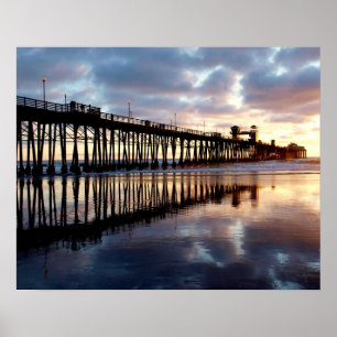 Póster Embarcadero de la costa