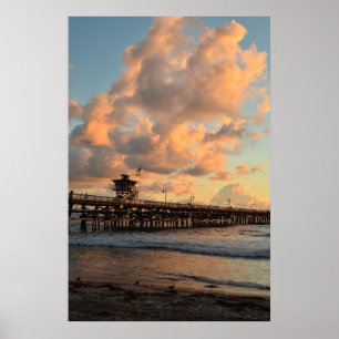 Póster Embarcadero de San Clemente California