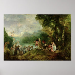Póster Embarcadura para Cythera, 1717