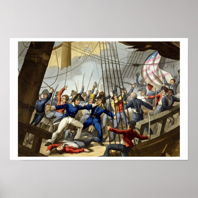 Póster Embarque y toma el barco estadounidense 'Chesapeak (Frente)