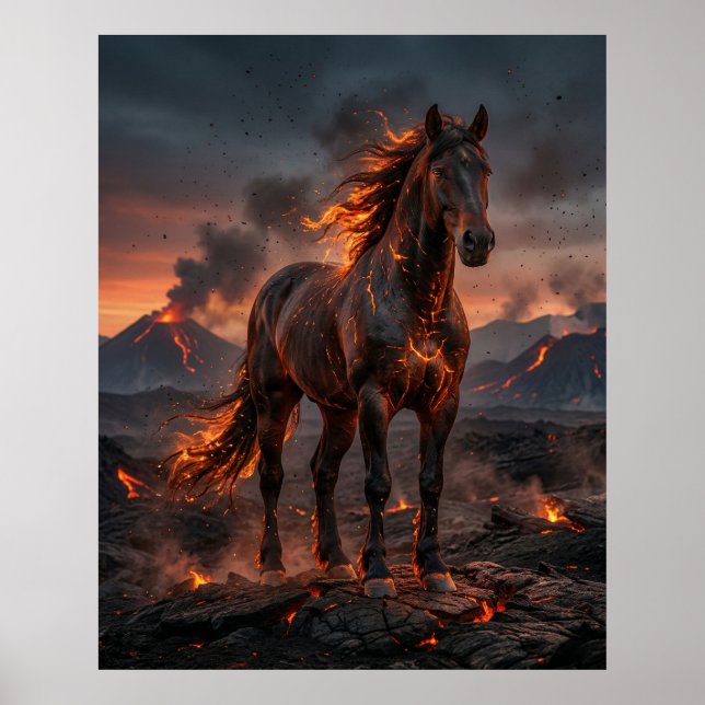 Póster Ember Horse Ash Plains (Frente)