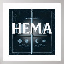 Emblema de Espada Medieval HEMA – Estilo Grafiti A