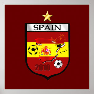 Póster Emblema de la insignia 1 estrella de España World 